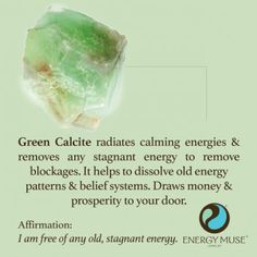 Green Calcite Healing Ideas, Crystal Magick, Green Calcite