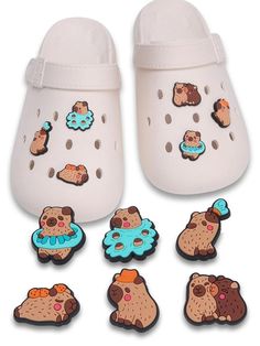 Capybara Pet, Funny Capybara, Cute Animal Quotes, Bracelet Party, Shoe Decorations, Easy Crochet Animals, Animal Shoes, Pretty Shoes Sneakers, Cute Funny Cartoons