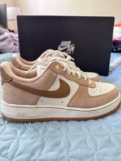 Authentic Nike Air Force 1 Low LXX Vachetta Tan Flax in original box Only wore twice, in great condition Brown Nike Shoes Women, Nike Air Force 1 Lxx, Brown Nike Shoes, Nike Air Force 1 Low, Air Force 1 Low, Nike Shoes Women, Nike Air Force 1, Air Force 1, Nike Air Force