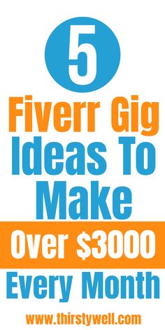 five gig ideas to make over $ 300 every month with the first few words below