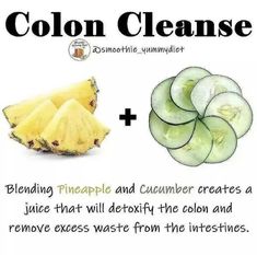 Pineapple And Cucumber, Colon Cleansing, Food Health Benefits, Healthy Juice Recipes, Healthy Drinks Recipes, Health Drink