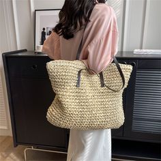 Shipping: Worldwide Express Shipping AvailableDelivery time: 🚚7-15Days Fast ShippingReturns: Fast refund,💯100% Money Back Guarantee.Brand Name: XZANHandbags Type: Shoulder BagsTypes of bags: Shoulder & HandbagsMain Material: StrawLining Material: PolyesterShape: Casual TotePlace Of Origin: HE BEI ProvincePlace Of Origin: HE BEI ProvinceOrigin: Mainland ChinaCN: HebeiHardness: SOFTPattern Type: SolidInterior: Cell Phone PocketDecoration: NONEDecoration: luxury design shoulder bagExterior: NONEO Stil Boho, Straw Tote Bag, Straw Handbags, Woven Tote Bag, Straw Tote, Styl Boho, Casual Tote, Boho Stil, Khaki Color