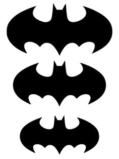 the batman symbol is shown in black and white