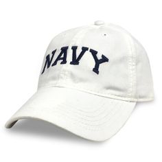 NAVY ARCH HAT (WHITE) 3 Navy Design, Popular Hats, Military Hats, Military Pride, Navy Cap, Military Hat, Fabric Strap, United States Navy, The Navy