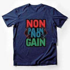 Non Pain No Gain Workout Motivational Quote Graphic T-Shirt, Fitness Gym Tee Male T-Shirt Custom graphic T-Shirt.Customize your color Beach Quotes Funny, Weightlifting Shirts, Quote Graphic, Typography Tees, Outdoor Sportswear, Gym Tees, Mens Graphic T, Cat Graphic Tee, Graphic Quotes