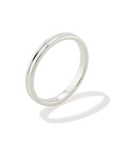 Looking for a ring that’s simple, dainty, and designed to shine season after season? You’ll be adding the Morgan Band Ring in Sterling Silver to your cart ASAP. Whether you’re wanting an everyday essential or a band to pair with a larger statement style (hint: engagement ring!), you can’t go wrong with this classic. Metal Sterling Silver Why Sterling Silver? Our Sterling Silver collection features elevated styles to wear time and time again. With a base of both pure silver and copper, Sterling Silver provides a precious yet affordable option that offers long-lasting wear and shine and is the perfect addition to your Demi-Fine jewelry rotation. Learn More About Metals & Care Size 0.10"WDue to the one-of-a-kind nature of the medium, exact colors and patterns may vary slightly from the image Silver Kendra Scott, Birthday Discount, Silver Collection, The Morgan, Classic Metal, Demi Fine Jewelry, Blue Quartz, Sterling Silver Necklace Pendants, Silver Pendant Necklace