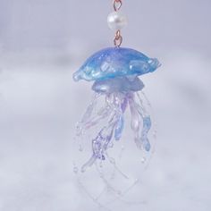 Purple Ocean, Light Weight Jewelry, Holiday Earrings, Holiday Earring, Ocean Creatures, Drop Earring, Summer Holiday, Jellyfish, Blue Purple