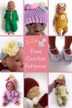 doll crochet patterns for dolls and babys to make them look like they are wearing