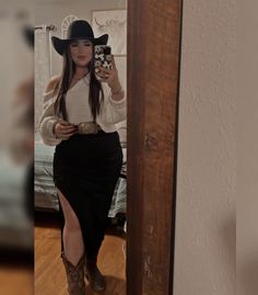 Fuerza Regida Concert Outfit Plus Size, Plus Size Cowboy Outfit, Outfit With Western Boots, Jean Romper Outfit Western, Rancho Party Outfits, Duranguense Outfits, Grand Opening Outfit Ideas Casual, Rodeo Plus Size Outfit, Curvy Cowgirl Outfits Rodeo