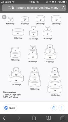 an iphone screen showing the instructions for how to make a wedding cake with two tiers