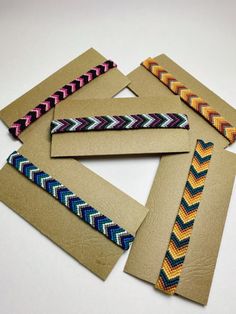 Chevron pattern friendship bracelets Homemade Bracelets