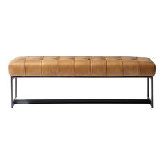 Wyatt Living Room Benches 2 Leather Bedroom, Padded Bench, Industrial Aesthetic, Living Room Stools, Leather Bench, Living Room Bench, Tufted Cushion, Bedroom Bench, Upholstered Bench