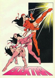 an old comic book cover with two women in the middle and one man on the other side