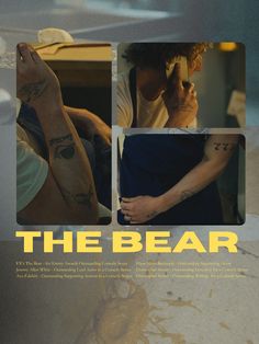 the bear movie poster with two men talking on their cell phones