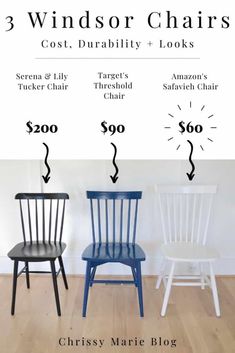 three windsor chairs cost, durability and looks