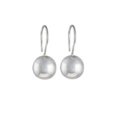 Elegant and stunning handcrafted sterling silver drop earrings - a simple hook with a sphere. These earrings can dress up any outfit and complement any look. Also available in rose gold plated sterling silver and 24k gold plated sterling silver. - Sterling Silver  - Earring Drop Length: Approx. 25mm - Sphere Diameter: Approx. 12mm - Comes in a Gift Box Elegant Sterling Silver Linear Earrings With French Hook, Minimalist Sterling Silver Sphere Earrings, Elegant Silver Linear Earrings With French Hook, Sterling Silver Sphere Earrings For Gift, Minimalist Formal Earrings With French Hook, Minimalist Pearl Drop Earrings With French Hook, Minimalist French Hook Earrings For Formal Occasions, Minimalist Round Earrings With French Hook, Dragon Earrings