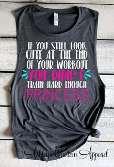 Funny Workout Tanks, Gym Tanks, Gym Workout Outfits, Fitness Apparel, Gym Shirts, Workout Tanks, Workout Tank Tops, Train Hard, Fitness Training