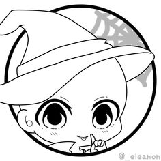 an image of a cartoon character with big eyes and a hat on it's head