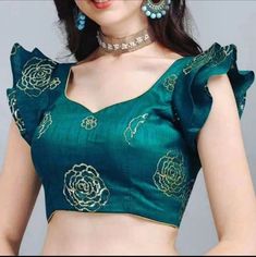 Blauj Design, Blouse Neck Design, Brocade Blouse Designs