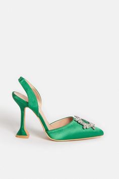 Slingback Broach Detail Shoe Heels Slingback, Pierced Jewelry, Slingbacks, Latest Shoes, Quick Delivery, Shoe Collection, How To Find Out, Buy Online, Shop Now