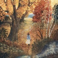 Lore Pemberton, Bd Art, Storybook Art, Autumn Illustration, Flower Art Images, Naive Art, Dreamy Art, Autumn Art, Gouache Painting