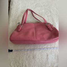 Brand New With Tags. Beautiful For Spring! Modern Pink Bag For Everyday Use, Office Pouch Shoulder Bag With Handles, Casual Pink Leather Bags, Pink Modern Satchel Hobo Bag, Pink Leather Pouch Bag, Modern Pink Satchel Hobo Bag, Pink Satchel With Adjustable Strap For Office, Modern Pink Hobo Satchel Bag, Modern Pink Satchel For Everyday Use