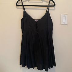 Black Urban Outfitters Slip-Style Dress! Worn Once, Practically Brand New And In Great Condition Color Block Bodycon Dress, Suede Mini Dress, Flare Mini Dress, Urban Dresses, Bustier Dress, Urban Outfitters Dress, Denim Mini Dress, Satin Slip Dress, Strapless Mini Dress