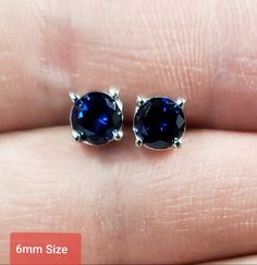 This is the perfect gift for mom, wife, fiancee, girlfriend, valentine, daughter, family or friend. It is a special gift for mother's day, valentine's day, wedding, anniversary, birthday, Christmas, Easter, New Year's and any holiday. Brand New September Birthstone These are Beautiful Blue Sapphire Studs in a Round Shape in real solid 14kt gold Created Blue Sapphire Size: 3mm, 0.25 Carats 4mm, 0.50 Carats 5mm, 1 Carat 6mm, 2 Carats 8mm, 4 Carats Comes with pushbacks Comes in jewelry box MATCHING Blue Round Earrings For Anniversary, Sapphire Round Cut Earrings For Anniversary, Sapphire Round Cut Anniversary Earrings, Classic Blue Round Earrings, Blue Sapphire Birthstone Earrings, Blue Fine Jewelry Earrings For Anniversary, Blue Earrings With Prong Setting For Anniversary, Blue Sapphire Earrings For Anniversary, Classic Blue Sapphire Earrings