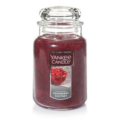 yankee candle cranberry curing jar with lid, 8 - ounces pack of 2