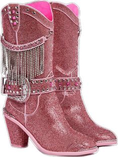 Western Party Boots With Rhinestone Rivets, Western Rhinestone Fringe Boots For Fall, Western Boots With Rhinestone Fringe For Fall, Western Boots With Rhinestone Fringe And Round Toe, Rhinestone Boots With Round Toe For Rodeo, Western Boots With Bling And Round Toe, Rhinestone Cowboy Boots, Rhinestone Cowboy, Rave Festival