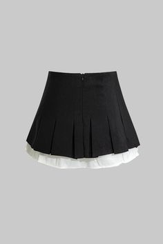 With every stride, its beautiful form is created by the delicate pleats, and the delightful ruffles lend an innocent, feminine touch. Made from high-quality fabric, this skirt promises both comfort and durability, making it perfect for a variety of occasions, from a casual day out to a more formal event. SPECIFICATIONS Material: POLYESTER Elasticity: Non-Stretch Fabric Type: Broadcloth Pattern Type: Patchwork Silhouette: Pleated Dresses Length: Above Knee, Mini Pleated Skirt Pattern, Mini Pleated Skirt, Pleated Dresses, Gray Skirt, Above Knee, Pleated Dress, Formal Event, Pleated Skirt, Dress Length