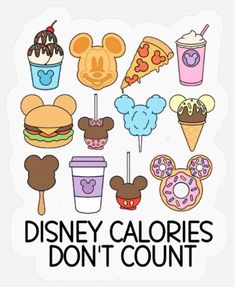 disney calories don't count sticker