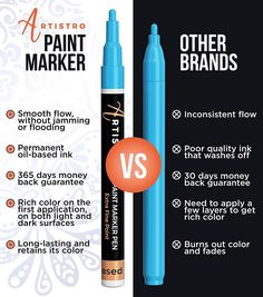 an image of two markers with different colors