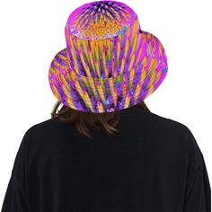 This Great Summer Bucket Hat features an Abstract Macro Hot Pink and Yellow Coneflower Original Design and will keep the Sun off your face on your trips to the Beach! The Unisex construction make it perfect for Women, Men, Teens and Tweens. Made from Chino Cotton Twill – these bucket hats are soft, comfortable, and fun! This Original Digital Oil Painting by My Rubio Garden features a dramatic Hot Pink Coneflower detail with Yellow and Red Spiky Seeds. The result is a dramatic, colorful explosive Pink Coneflower, Yellow Coneflower, Summer Bucket Hat, Garden Features, Summer Bucket, Bucket Hats, Pink And Yellow, Festival Captain Hat, Cotton Twill