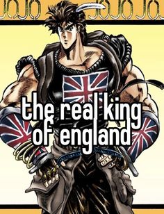 the real king of england is featured in this poster