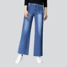 Welcome to the 2023 Spring-Summer Collection! Step into the streets in mode with our light wash. wide-leg. elevated-waisted straight pocket jeans. These jeans are an effortless blend of classic and contemporary fashion that will add the perfect touch of chic to your wardrobe. Crafted from luxe denim. they feature a zipper & button closure for a secure fit that's as comfortable as it is stylish.Distinctive Features: Street Style: Take your look to the next level with these stylish jeans. perfect White Jeans Men, Yellow Denim, Stylish Jeans, Denim Patterns, Jeans Online, Different Outfits, Pocket Jeans, Light Wash Denim, Colored Denim