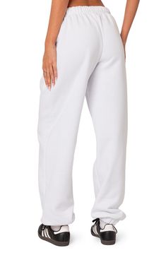 A cozy cotton blend keeps you feeling your best no matter what the day brings when you choose these oversized sweatpants. Elastic waist Side-seam pockets Elastic cuffs 50% cotton, 50% polyester Machine wash, dry flat Imported Oversized Sweatpants, Clothing Pieces, Elastic Waist, Sweatpants, How Are You Feeling, Matter, Cotton Blend, Nordstrom, Bring It On