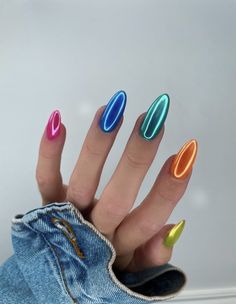 Kutek Disney, Blue Chrome, Chrome Nail Powder, Colorful Nails, Manicure Y Pedicure