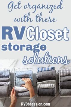 the rv closet storage solution is organized with these rv closet storage solutions