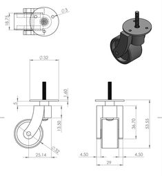 the drawing shows an image of a toilet paper dispenser with two handles