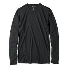 Merino wool long sleeve tee that never itches and stays fresh—no matter the mileage Midweight Crew Neck Tops For Winter, Midweight Long Sleeve Tops For Winter, Crew Neck Tops For Fall, 72 Hours, Long Sleeve Tee, Put On, Long Sleeve T Shirt, Merino Wool, Long Sleeve Tshirt