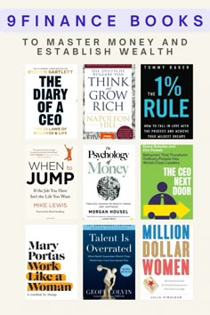 the 9 best finance books to make money and get rich