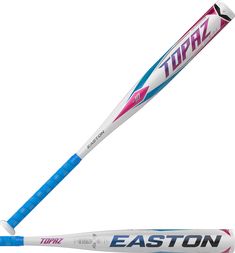 a baseball bat with the word topa on it and an easton sticker