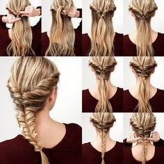 If you ever wondered how to make the perfect fishtail braid, our Topsy Fishtail Braid Tutorial makes it oh, so easy! Check out the tutorial on the blog! Fishtail Braid Tutorial, Wedge Hairstyles, Asymmetrical Hairstyles, Shoulder Hair, Fishtail Braid, Shag Hairstyles, Braid Tutorial, Funky Hairstyles, Fringe Hairstyles