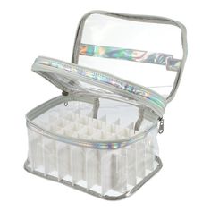 1. LARGE CAPACITY: The nail Art Set Organizer has 35 compartments, which can accommodate up to 35 bottles of nail polish (15ml/0.5 fl. oz). 2. GOOD GIFT: The nail Tool Bag is made of PU and plastic, soft touch. This nail polish holder is good for a gift for your friends, mom, daughters, and nail art lovers. Let's enjoy manicuring together. 3. PROTECTION: Well-padded design helps Nail Polish Organizer Bag keep its shape and provides good protection for nail polishes, convenient to carry and trave Nail Polish Case, Nail Polish Holder, Nail Polish Organizer, Nail Polish Storage, Nail Art Set, Travel Storage Bag, Bag Silver, Organizer Bag, Bottle Sizes