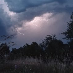 Lightning in blue storm clouds over a long grass field. Lightning Aesthetic, Pink Lightning, Album Aesthetic, Storm Chasing, Blue Lightning, Summer Storm, Phoebe Bridgers, Grass Field