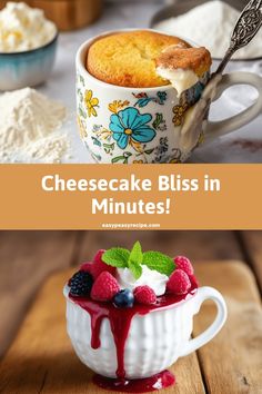 Quick Cheesecake Flavored Mug Cake Recipe: Satisfy Your Sweet Tooth in Minutes Cakes For One, Mug Cheesecake Microwave, Mug Recipes Dessert, Cheesecake Mug Cake, Cake In A Mug Recipe, School Cookies Recipe, Mug Cheesecake, Microwave Desserts, Mug Dessert Recipes