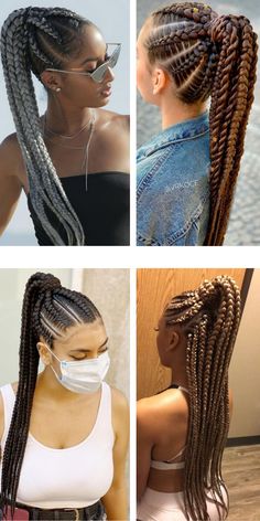 Transform your look with these 25 stunning cornrow braids ponytail styles. Whether you prefer a sleek and sophisticated ponytail or a more intricate design, these braids are sure to elevate your hairstyle game. With various patterns and lengths to choose from, you can easily find a cornrow braids ponytail that suits your unique style. #CornrowBraids #PonytailStyle #HairInspo Cornrow To Ponytail, Feeding Ponytail Braids, Cornrow Ponytail Styles 2024, Cornrow Braid Ponytail, Cornrows Ponytail Hairstyles, Feed In Ponytail Braids, Braids In Ponytail, Cornrow Pony, Feedin Braids Ponytail