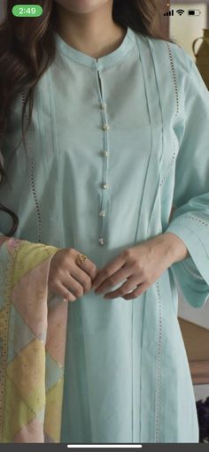 Simple Kameez Shalwar Designs, Decent Dresses For Women Pakistani, Kameez Neck Designs, Shalwar Design, Modest Casual Outfits