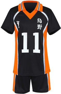 an orange and black soccer uniform with the number twelve on it